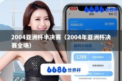 2004亚洲杯半决赛（2004年亚洲杯决赛全场）