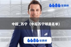中超_苏宁（中超苏宁球员名单）