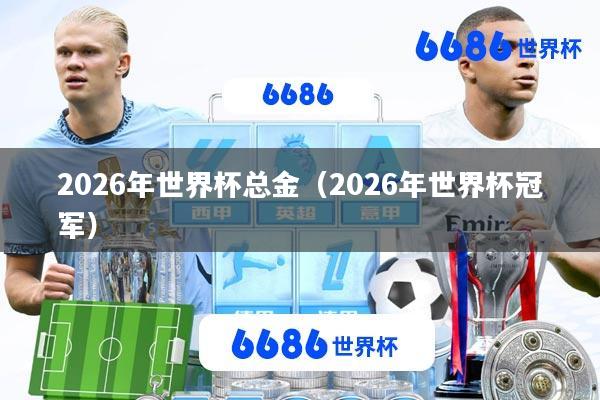2026年世界杯总金(2026年世界杯冠军)